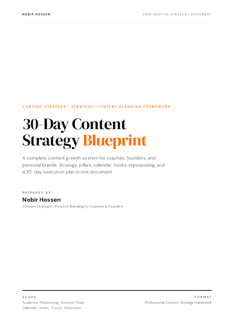 30-Day Content Strategy Blueprint cover